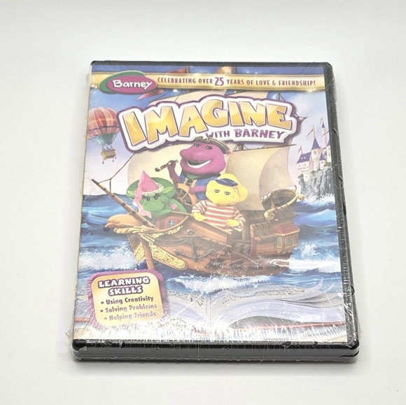 SOLD *** Barney Imagine with Barney (DVD, 2013) NEW Sealed Learning Skills - Picture 1 of 4